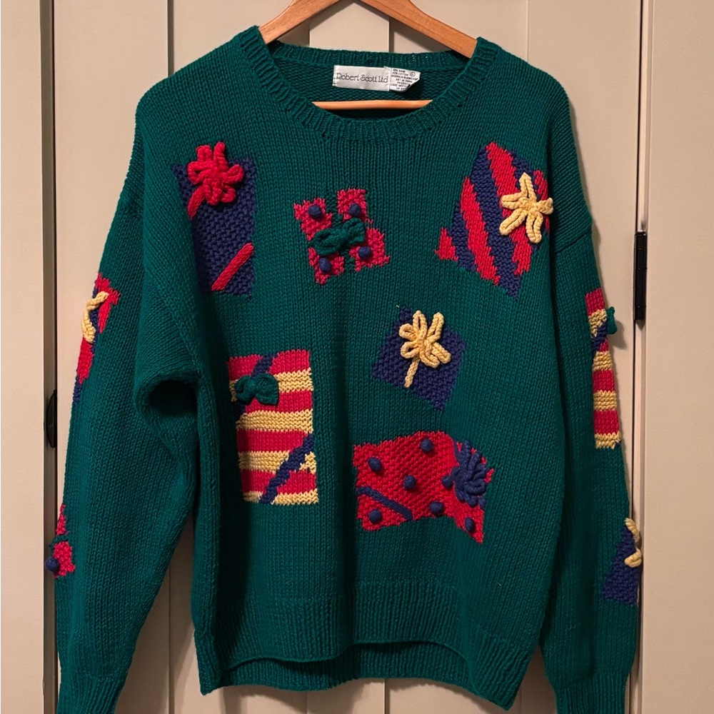 Colorful Christmas Patterned Sweater